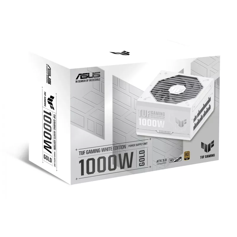 ASUS TUF Gaming 1000W Gold White Edition maitinimo blokas 20+4 pin ATX ATX