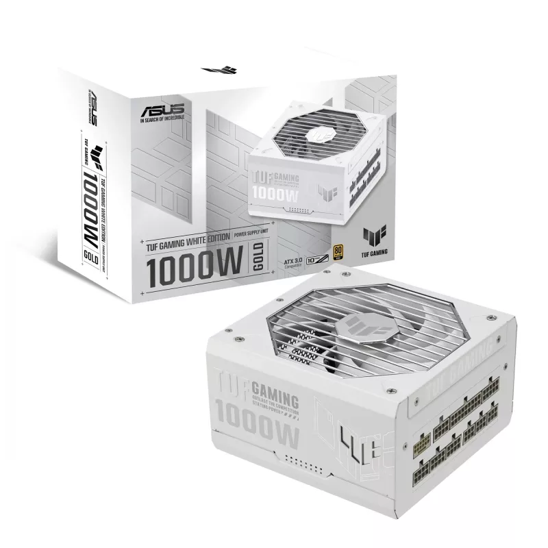 ASUS TUF Gaming 1000W Gold White Edition maitinimo blokas 20+4 pin ATX ATX