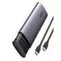 UGREEN 10902 pilkas SSD korpusas vienam M.2 PCIe NVMe diskui, USB-C 10 Gbit/s, aliuminis, 37×12×119 mm