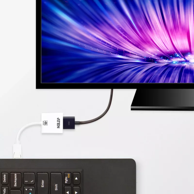 ATEN VC986 aktyvus DisplayPort į HDMI keitiklis, 4K, 3D, iki 3840x2160 @30Hz