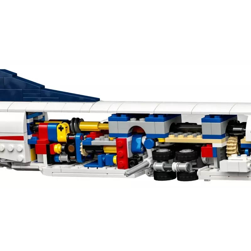 LEGO Icons lėktuvo modelis Concorde 10318, 2083 detalės, rekomenduojamas amžius 18+, dydis 320×100×140 mm