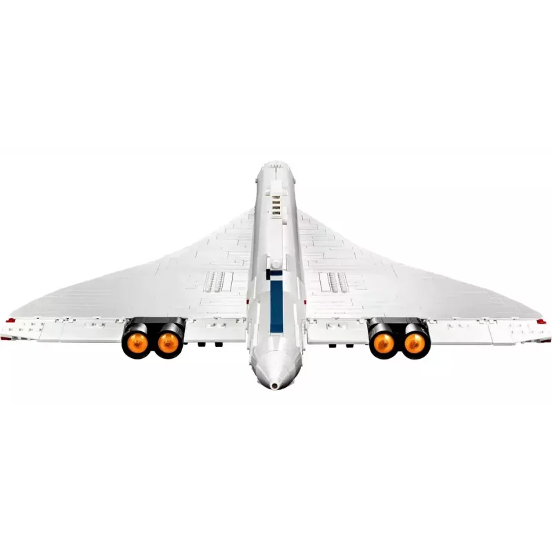LEGO Icons lėktuvo modelis Concorde 10318, 2083 detalės, rekomenduojamas amžius 18+, dydis 320×100×140 mm
