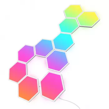 Govee Glide Hexa šviesos plokštės Wi-Fi Baltos 10 vnt.
