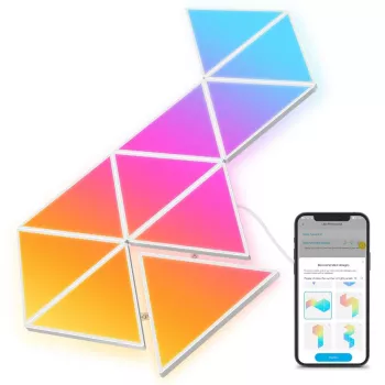 Govee Glide išmanusis sieninis skydelis su RGBIC apšvietimu, Wi-Fi/Bluetooth, baltas, 100-240V 24V