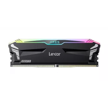 LEXAR DDR5 Ares 2x 16GB 6400 CL32 1.4V atminčių rinkinys su radiatoriumi ir RGB apšvietimu – juodas