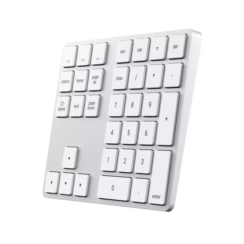 Satechi ST-XLABKS belaidis skaitmeninis blokas – Bluetooth, 33 klavišai, sidabrinis, 124,7 g