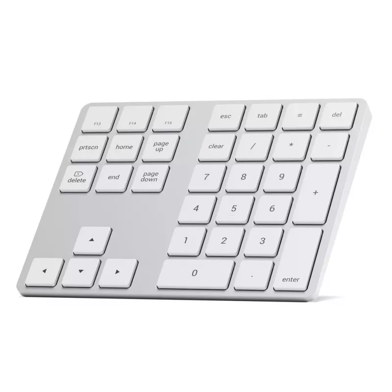 Satechi ST-XLABKS belaidis skaitmeninis blokas – Bluetooth, 33 klavišai, sidabrinis, 124,7 g
