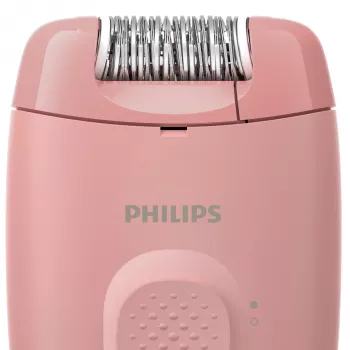 Epiliatorius Philips BRE227/00 laidinis rožinis – masažo funkcija, maitinimas iš tinklo, su valymo šepetėliu
