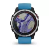Išmanusis laikrodis Garmin quatix 7 Blue – 47 mm CFRP korpusas, 1,3 colio MIP jutiklinis ekranas, 10 ATM, Bluetooth/Wi‑Fi/NFC