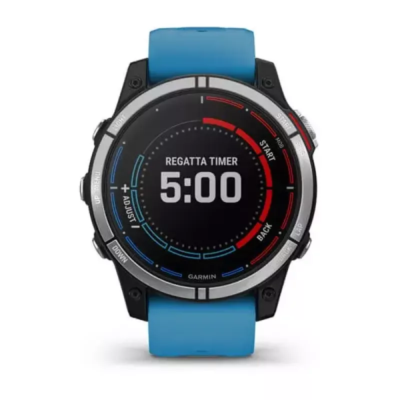 Išmanusis laikrodis Garmin quatix 7 Blue – 47 mm CFRP korpusas, 1,3 colio MIP jutiklinis ekranas, 10 ATM, Bluetooth/Wi‑Fi/NFC
