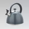 Virdulys Maestro MR-1302-GREY 2.5 L nerūdijantis plienas, pilkas korpusas, švilpukas, šalta rankena