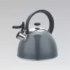 Virdulys Maestro MR-1302-GREY 2.5 L nerūdijantis plienas, pilkas korpusas, švilpukas, šalta rankena