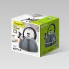 Virdulys Maestro MR-1302-GREY 2.5 L nerūdijantis plienas, pilkas korpusas, švilpukas, šalta rankena