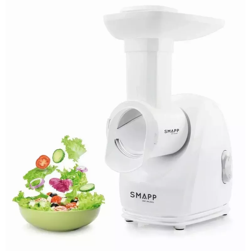 Elektrinė mėsmalė SMAPP 489.81, 2000 W, 3 sieteliai (2,7–8 mm), balta