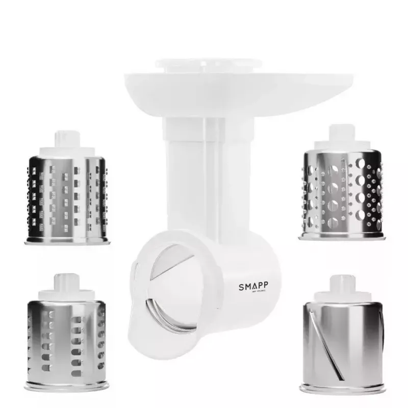 Elektrinė mėsmalė SMAPP 489.81, 2000 W, 3 sieteliai (2,7–8 mm), balta