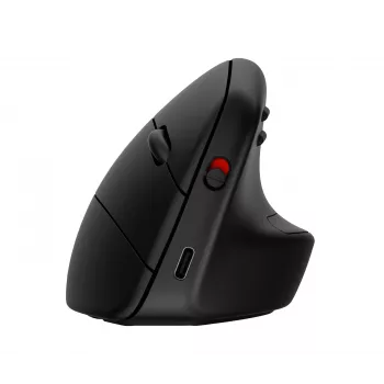 HP 925 ergonominė vertikali pelė, dešinei rankai, vertikalus dizainas, RF belaidis + Bluetooth, 4000 DPI, juoda