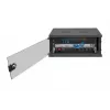 DIGITUS 4U montuojama ant sienos spinta SOHO nesurinkta 241x540x400mm pilnas stiklinis priekinis durys juoda
