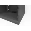 DIGITUS 4U montuojama ant sienos spinta SOHO nesurinkta 241x540x400mm pilnas stiklinis priekinis durys juoda