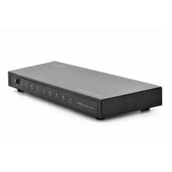 DIGITUS HDMI skirstytuvas, 8 prievadų 1080p, 3D, HDMI High Speed, 2.25 GHz/225 MHz, metalinis korpusas, juodas