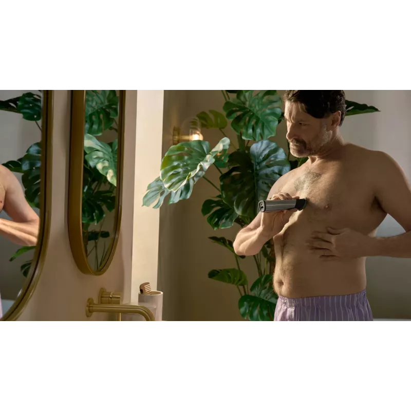 Philips All-in-One Trimmer 9000 Series MG9557/15 20-in-1 Trimmer sidabrinis, 120 min baterijos veikimo laikas