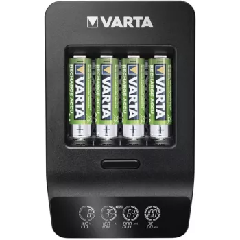 VARTA LCD Smart Charger+ įkroviklis su 4 AA baterijomis 2100 mAh