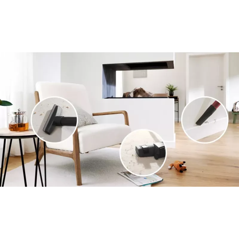 Bosch Serie 4 BGB41POW1 – cikloninis dulkių siurblys, 850 W, 4 L maišas, HEPA13, teleskopinis metalinis vamzdis