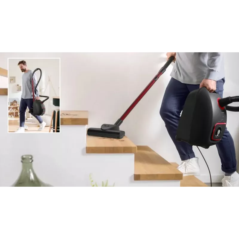 Bosch Serie 4 BGB41POW1 – cikloninis dulkių siurblys, 850 W, 4 L maišas, HEPA13, teleskopinis metalinis vamzdis