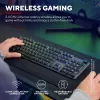 Trust GXT 868 Torix klaviatūra žaidimams USB + RF belaidė + Bluetooth QWERTY JAV anglų juoda