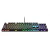 Mechaninė žaidimų klaviatūra TRUST GXT 871 Zora — pilno dydžio QWERTY US, RGB, N-key rollover, 104 klavišai, aliuminis, USB-A, 1,8 m