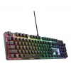Mechaninė žaidimų klaviatūra TRUST GXT 871 Zora — pilno dydžio QWERTY US, RGB, N-key rollover, 104 klavišai, aliuminis, USB-A, 1,8 m