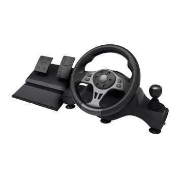 Trust GXT 289 Movi Black vairas su pedalais, USB, juodas, Nintendo Switch, PlayStation 4, Xbox One S/X, Xbox Series S/X