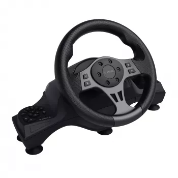 Trust GXT 289 Movi Black vairas su pedalais, USB, juodas, Nintendo Switch, PlayStation 4, Xbox One S/X, Xbox Series S/X