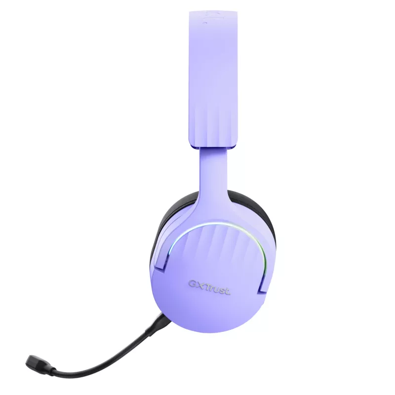 Ausinės Trust GXT 491P FAYZO laidinės ir belaidės, ausinė ant galvos, žaidimų, USB Type-A, Bluetooth, juoda, violetinė