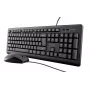 Trust Primo klaviatūros ir pelės rinkinys, USB, QWERTY, juoda