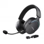 Trust GXT 491 Fayzo ausinės – laidinės ir belaidės, žaidimų, USB Type-C, Bluetooth, juodos