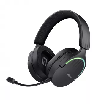Trust GXT 491 Fayzo ausinės – laidinės ir belaidės, žaidimų, USB Type-C, Bluetooth, juodos