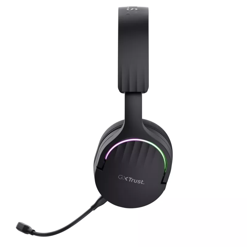 Trust GXT 491 Fayzo ausinės – laidinės ir belaidės, žaidimų, USB Type-C, Bluetooth, juodos