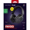Trust GXT 491 Fayzo ausinės – laidinės ir belaidės, žaidimų, USB Type-C, Bluetooth, juodos