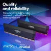 MICRON / CRUCIAL Memory - Crucial Pro - DDR5-6000 UDIMM - OC Gaming - 64GB rinkinys (2x32GB) - Juoda