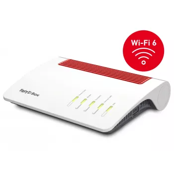 FRITZ!Box 5590 Fiber belaidis maršrutizatorius Gigabit Ethernet dviejų juostų (2,4 GHz / 5 GHz) baltas
