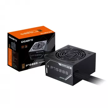 GIGABYTE P750BS maitinimo blokas - PCI-E 6+2 kontaktų x4, 80 PLUS Bronze, 120mm ventiliatorius, ATX suderinamas, EU kištukas