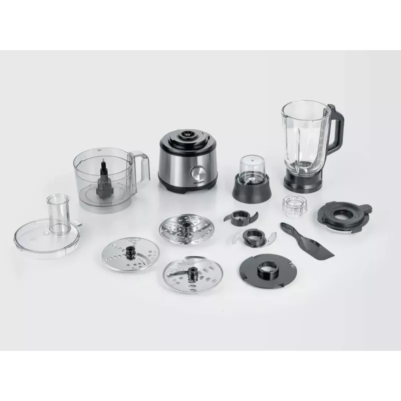 Virtuvinis kombainas Severin KM 3892 1200 W 1,5 L juodas nerūdijantis plienas