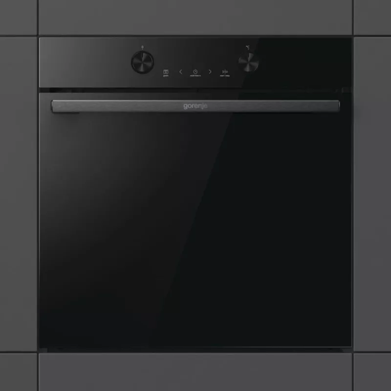 Įmontuojama elektrinė orkaitė Gorenje G400 BPS6737E04DBG, 77 L, 3500 W, liečiamas valdymas, pirolizė, juoda