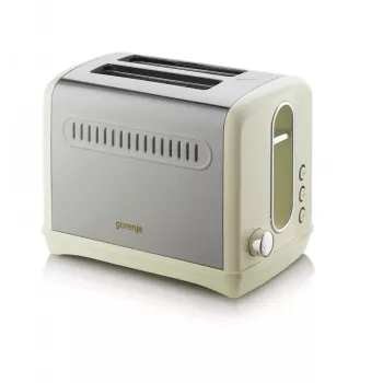 Skrudintuvas Gorenje T1100CLI 2 griežinėliai 1100 W šampano spalvos, 6 skrudinimo lygiai, atšildymas ir pakaitinimas