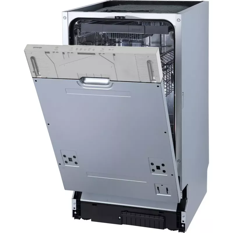 Indaplovė Gorenje GV520E10S, siaura 45 cm, 11 komplektų, 47 dB, nerūdijančio plieno bakas, AquaStop