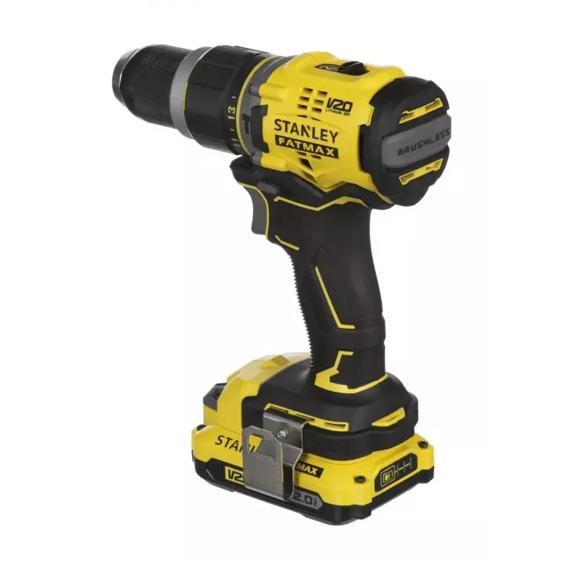 Belaidis gręžtuvas-suktuvas STANLEY FMCD721D2K 18V, 2 x 2Ah Li-Ion, 2100 RPM, 35700 smūgių/min, su įkrovikliu ir dėklu