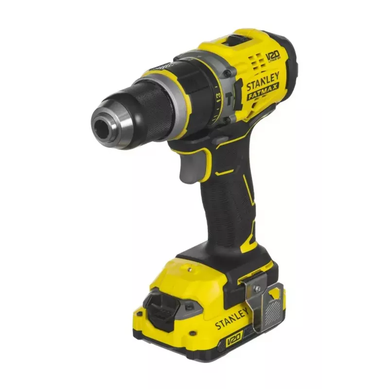 Belaidis gręžtuvas-suktuvas STANLEY FMCD721D2K 18V, 2 x 2Ah Li-Ion, 2100 RPM, 35700 smūgių/min, su įkrovikliu ir dėklu