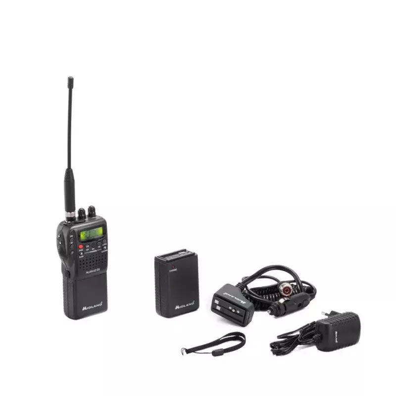 Midland C1267 dvipusis radijas 40 kanalų 26.565–27.99125 MHz juodas