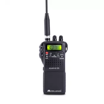 Midland C1267 dvipusis radijas 40 kanalų 26.565–27.99125 MHz juodas