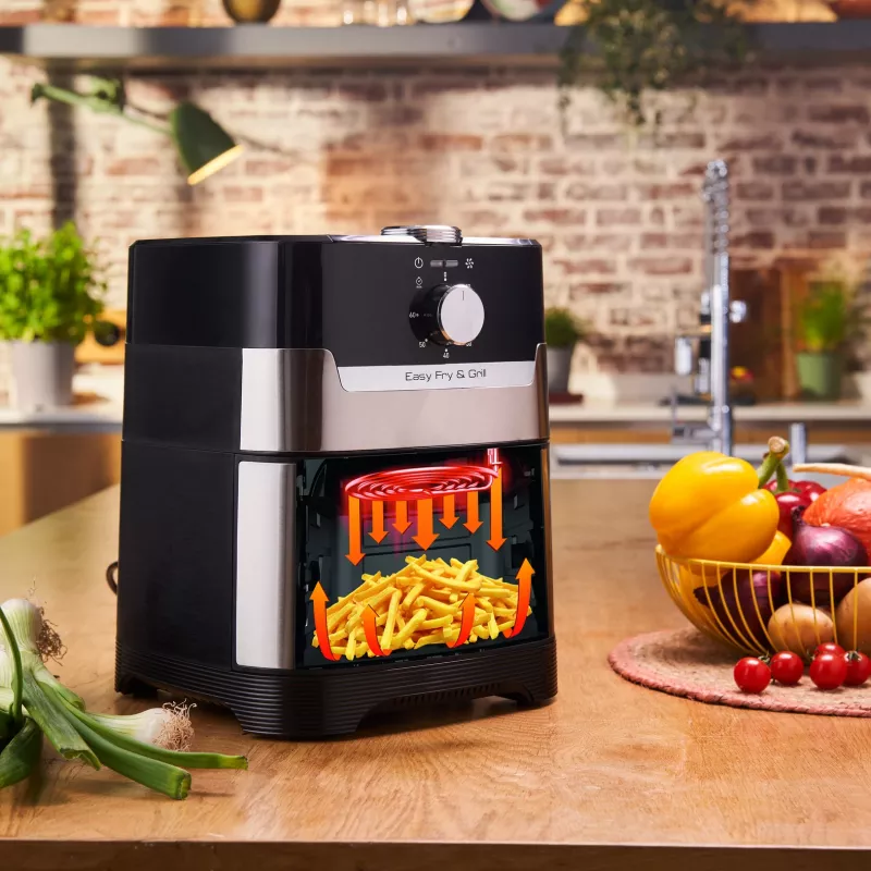 Tefal Easy Fry Grill & Steam FW2018 1700 W Karšto oro gruzdintuvė Juoda